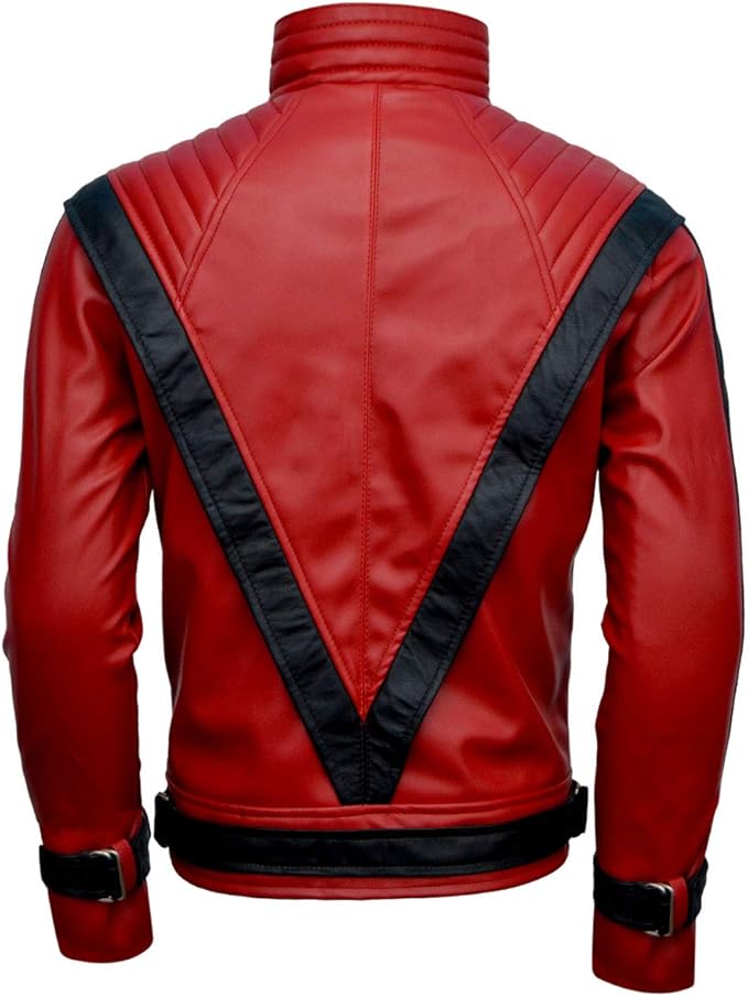 Michael Jackson Red Thriller Leather Jacket