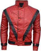 Michael Jackson Red Thriller Leather Jacket