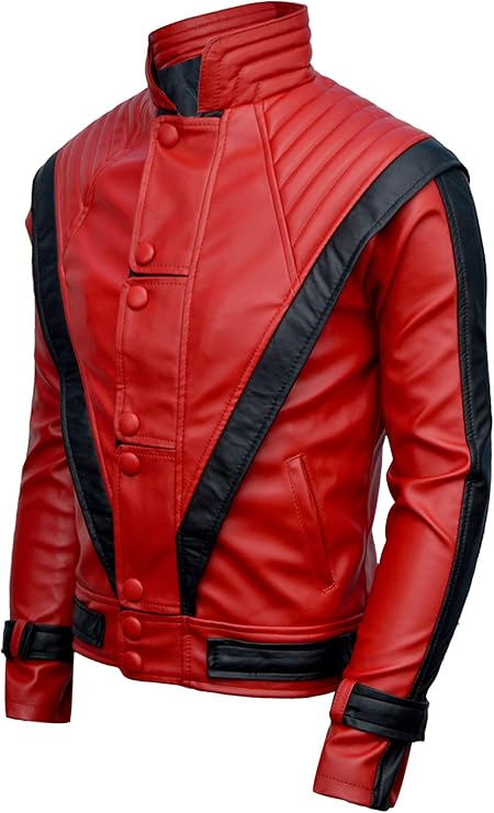 Michael Jackson Red Thriller Leather Jacket