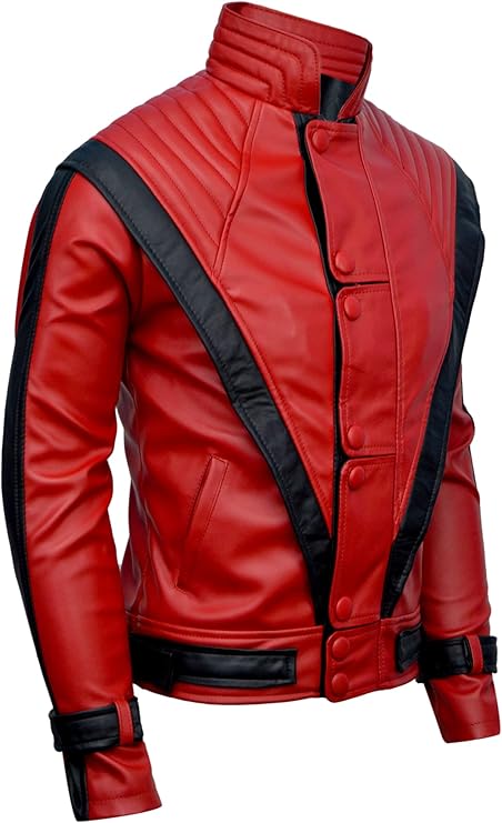 Michael Jackson Red Thriller Leather Jacket