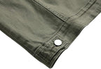 Mens Denim Jacket Ripped Slim Jean Jacket Coat