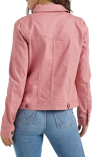 Classic Women's Blue Denim Trucker Jacket Versatile Layering Essential