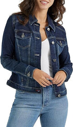Classic Women's Denim Trucker Jacket Versatile Layering Essential