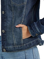Classic Women's Denim Trucker Jacket Versatile Layering Essential