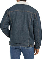 Men's Classic Sherpa-Collared Denim Jacket