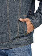 Men's Classic Sherpa-Collared Denim Jacket