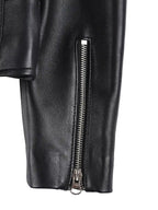 Kirsten Women's Black Asymmetrical Leather Biker Style Jacket
