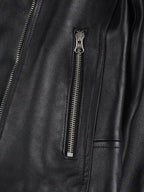 Kirsten Women's Black Asymmetrical Leather Biker Style Jacket