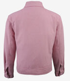 Women’s Classic Pink Wool Button-Up Jacket - Trucker Style