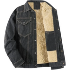 Men's Winter Warm Fleece Lined Denim Jacket