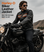 Men’s Harley-D Biker Leather Jacket