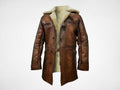 Dark Knight Rises Bane Shearling Leather Coat