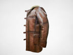 Dark Knight Rises Bane Shearling Leather Coat
