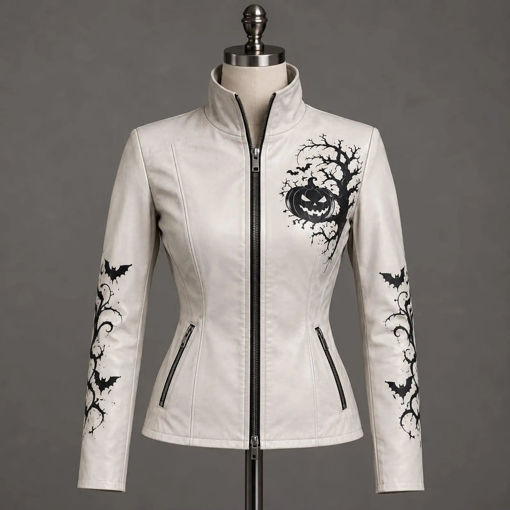 Women’s Off-White Halloween Sheepskin Leather Jacket