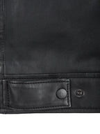 Men's Harrington Matte Black Real Leather Jacket